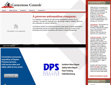 Tablet Screenshot of cornerstonecontrols.com